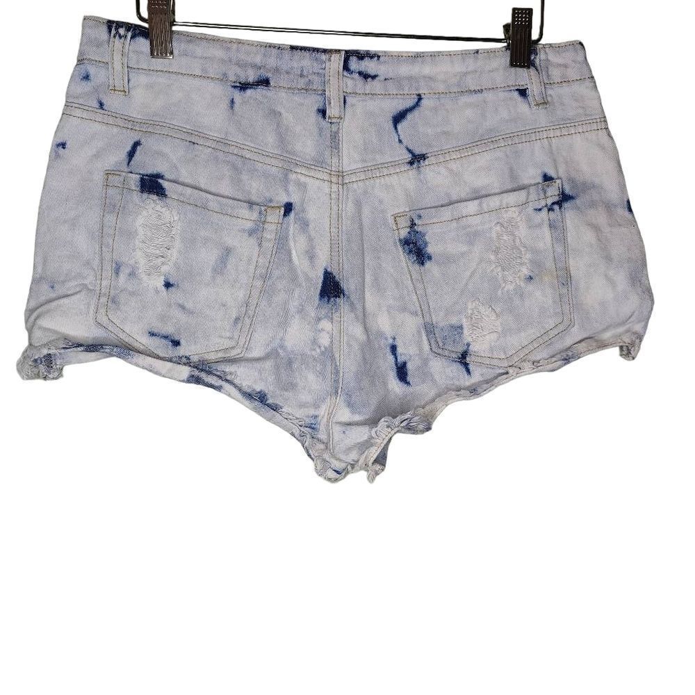 J & C High Rise Denim Short Shorts - Picture 2 of 7